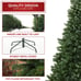Realistic Green Spruce Artificial Christmas Tree with Stand - 7.5 Foot