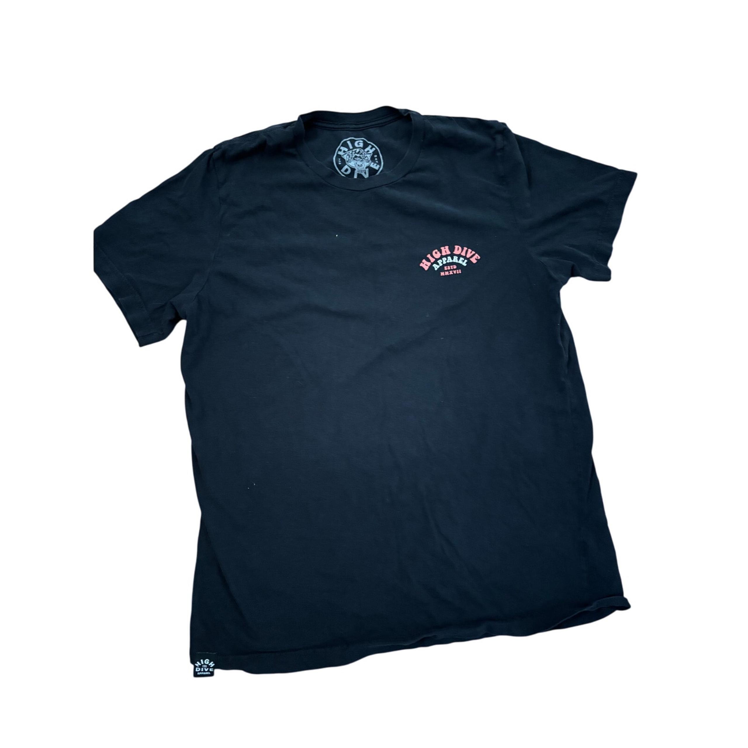 High Dive Apparel T-Shirt - Black - Men's Large - Cotton