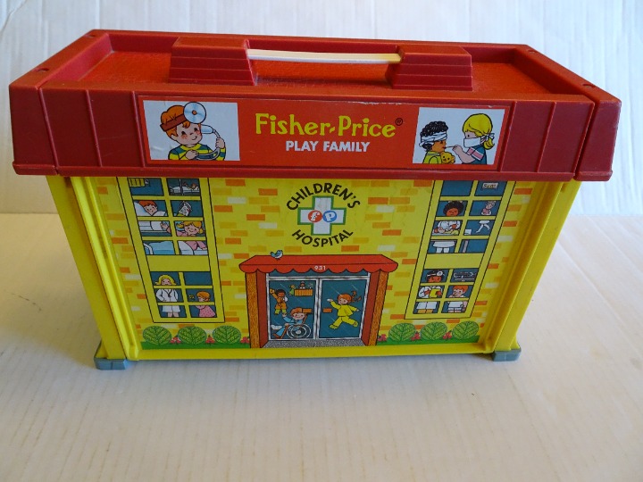 Fisher Price Play Family Children's Hospital #931 w/People & Accessories - 1976