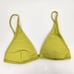 L*Space Millie Bikini Top In Apple Green/Yellow Size Small NWT