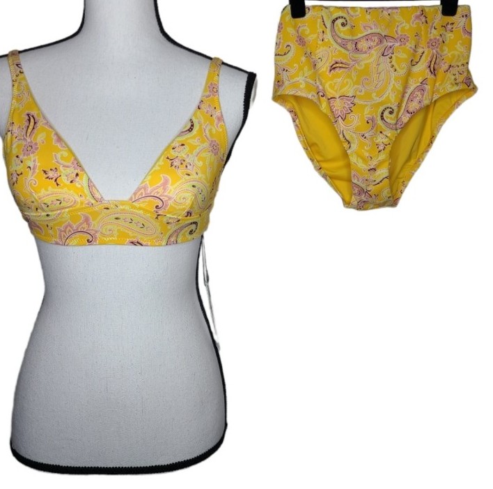 Sanctuary Divas In The Details Paisley Bikini Extra Small NWT 138