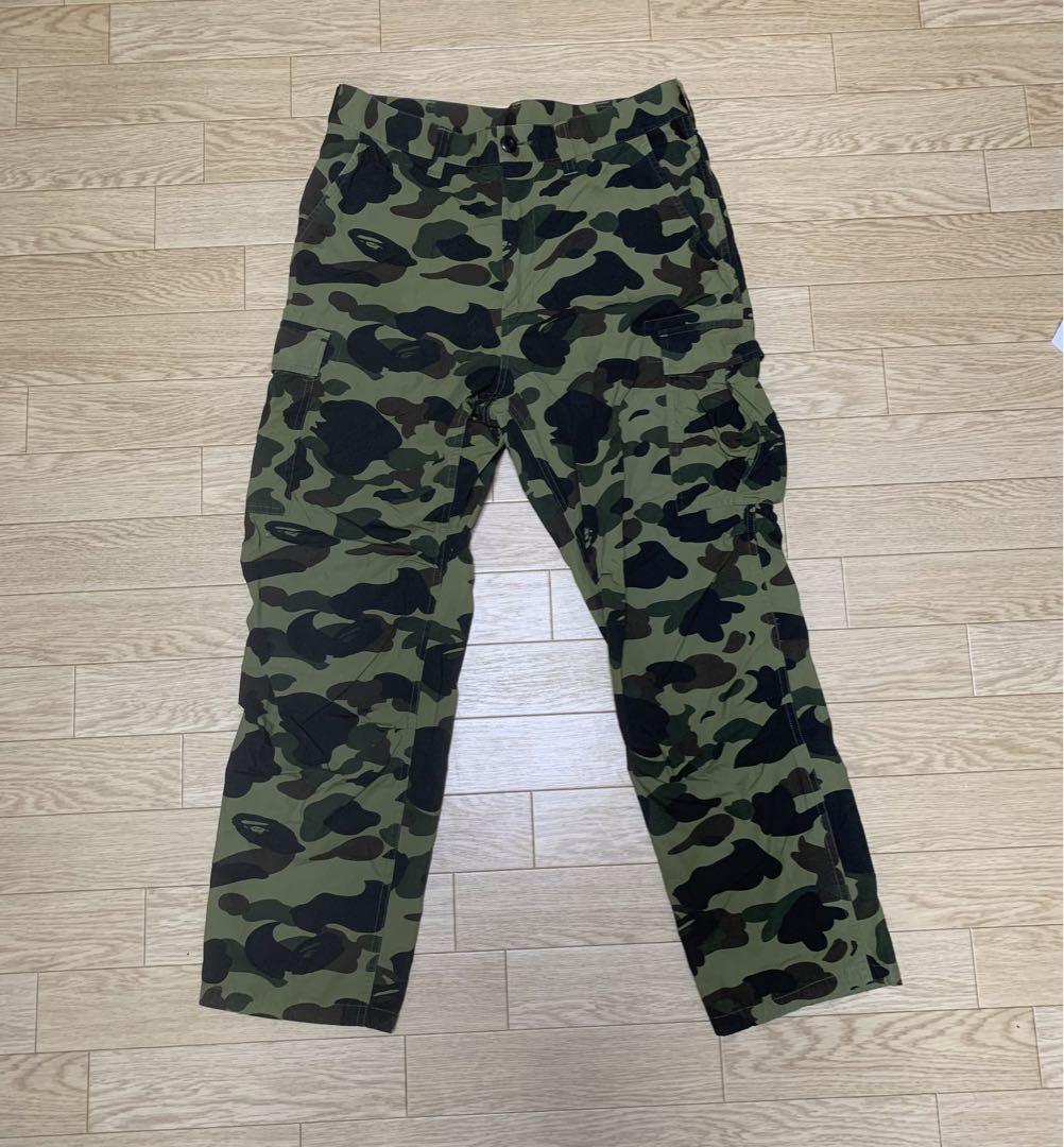 BAPE Shark sweat pants red camo x black A Bathing Ape Size