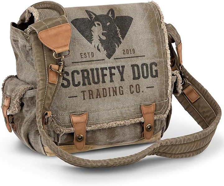 SCRUFFY DOG Crossbody Vintage Messenger Bag