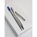 Vintage SS Cross Ballpoint Pen With Rose Design & Pouch [Tested, Wear & Tarnish]