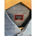 Men's UNTUCKit Dark Blue Palm Leaf Design Short Sleeve Dress Shirt-SIze 2XL