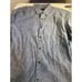 Men's UNTUCKit Dark Blue Palm Leaf Design Short Sleeve Dress Shirt-SIze 2XL