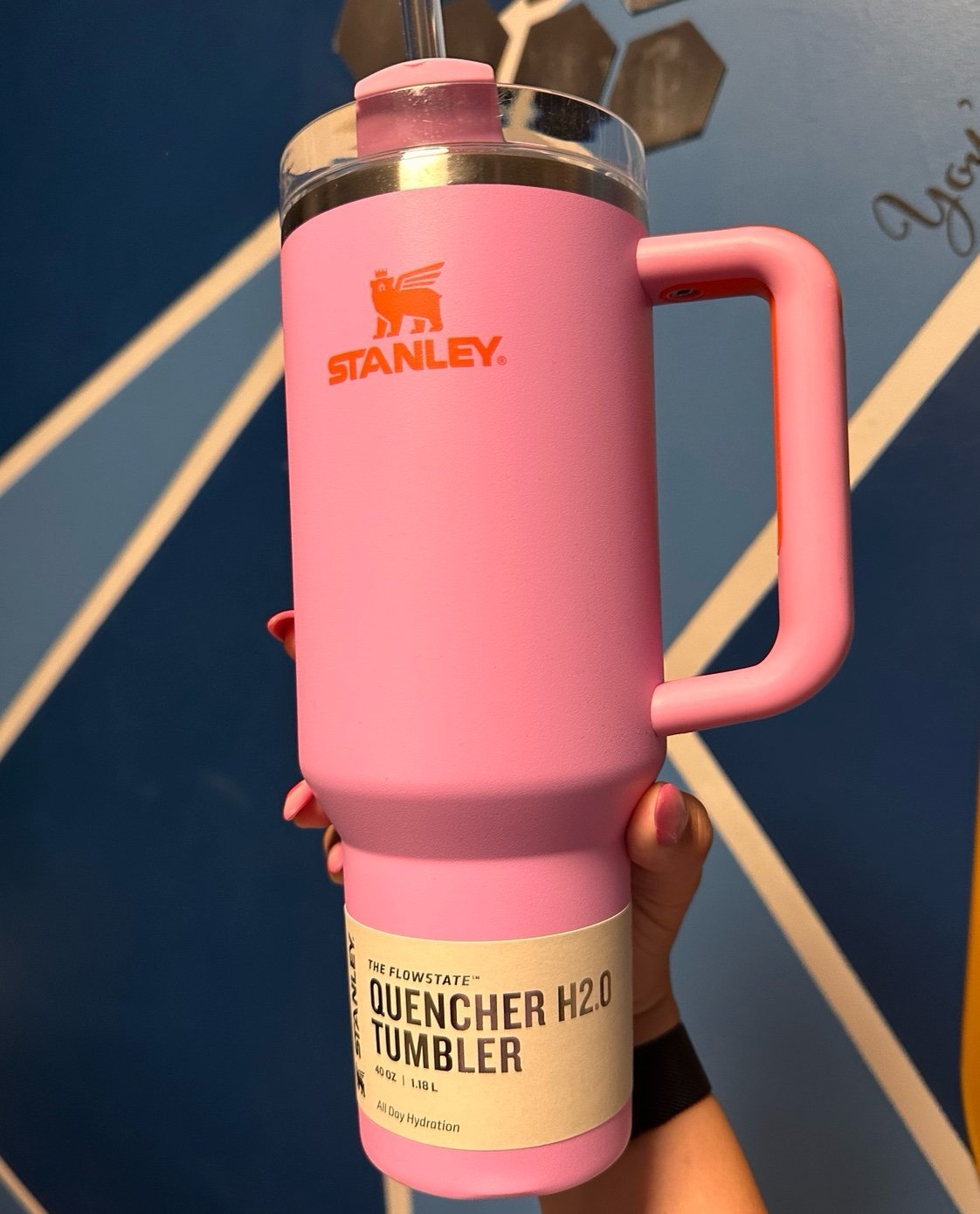 Stanley pink 40oz tumbler