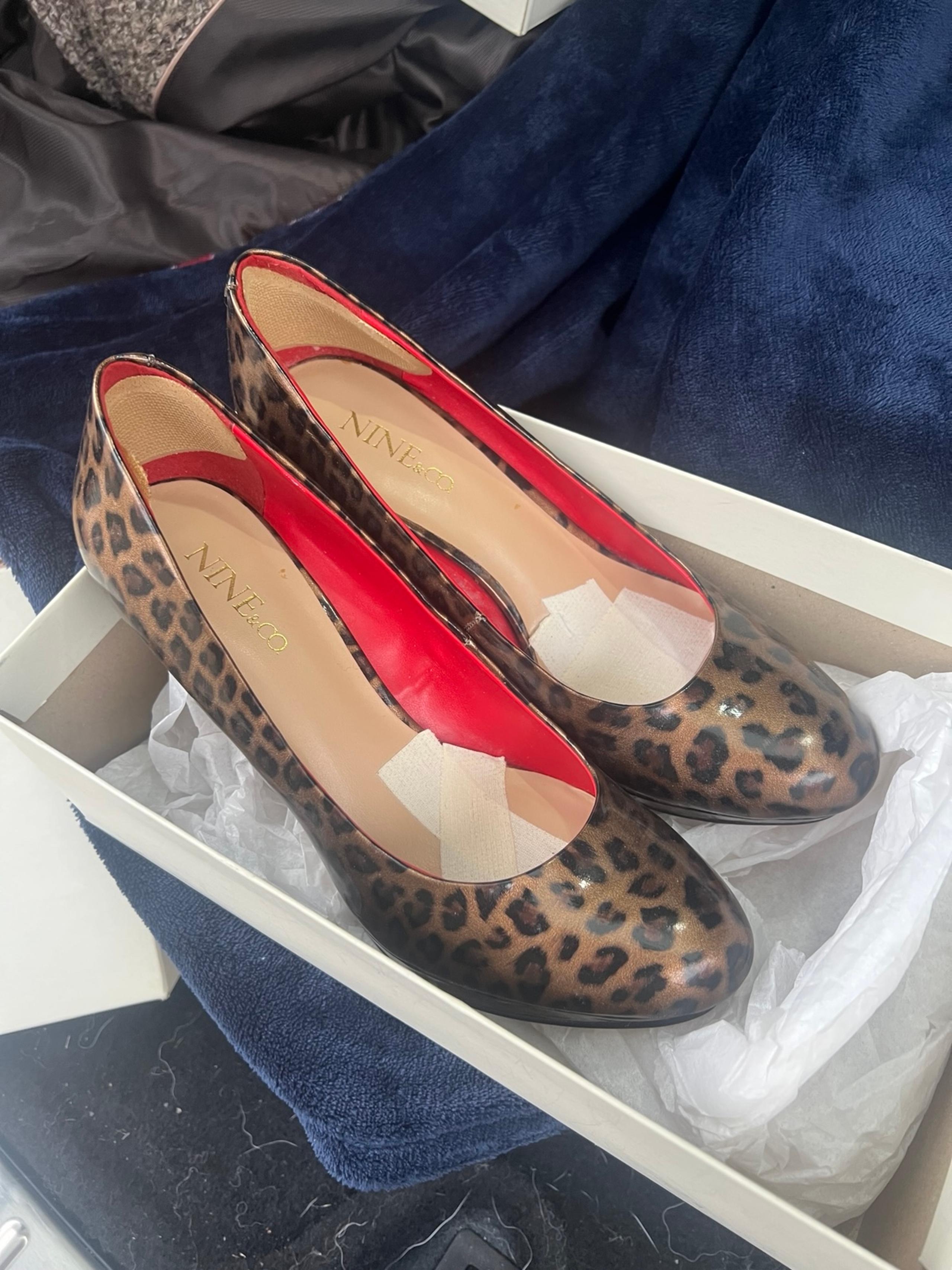 Nine & Co Shoes Women's Size 7.5M Leopard Ivyrose Platform High Heel Pumps