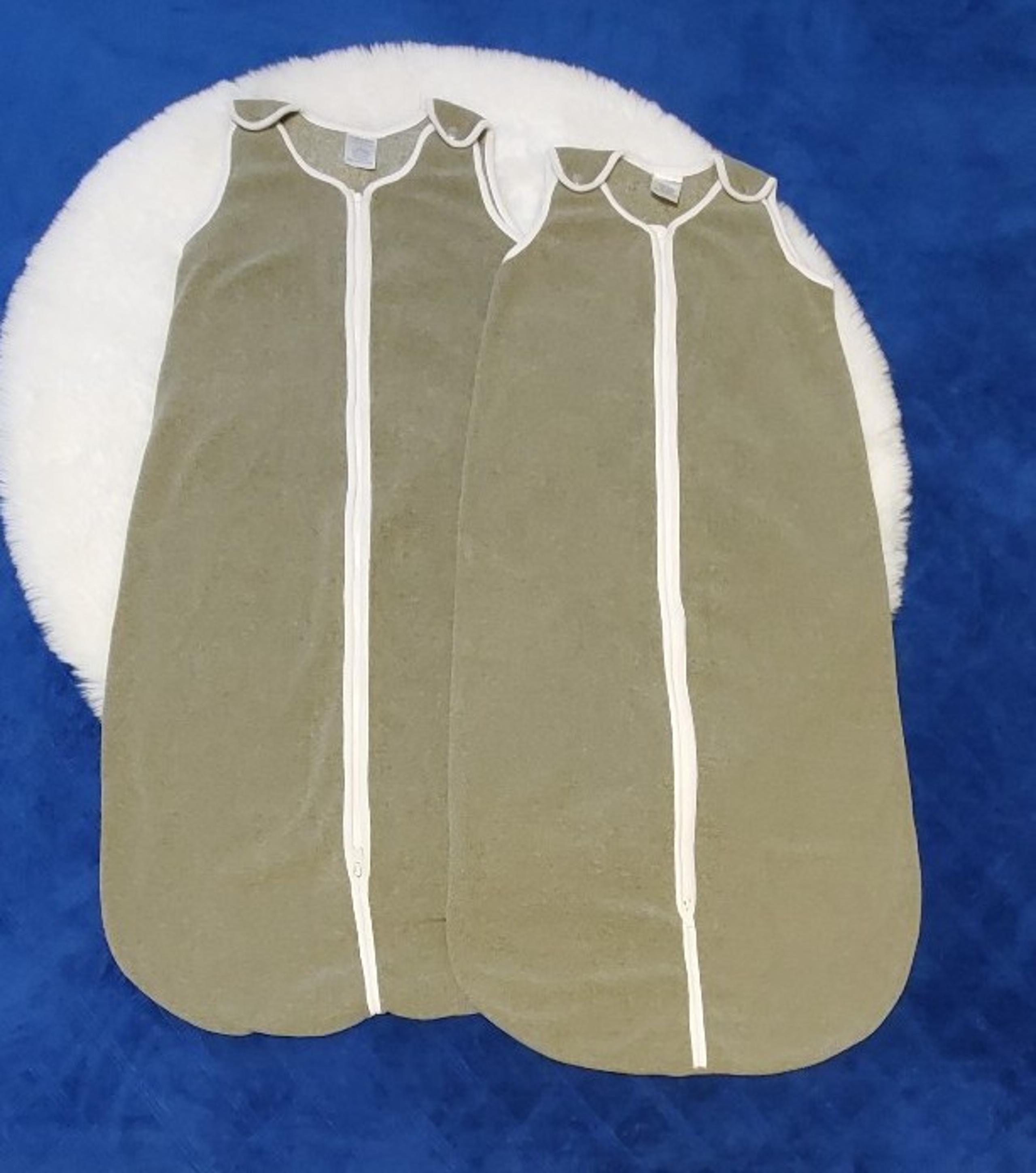 2 Baby DeeDee Fleece Sleep Sack Sleeping Bag Unisex ligth Brown size L 16-36m