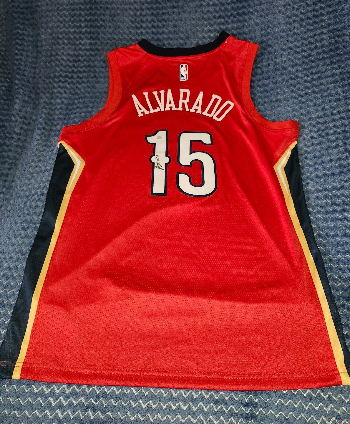 Jose Alvarado Signed Pelicans Jersey