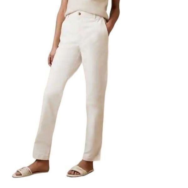 Banana Republic Women’s Authentic Chino High Rise Pants, Stone Washed, 16, NWT