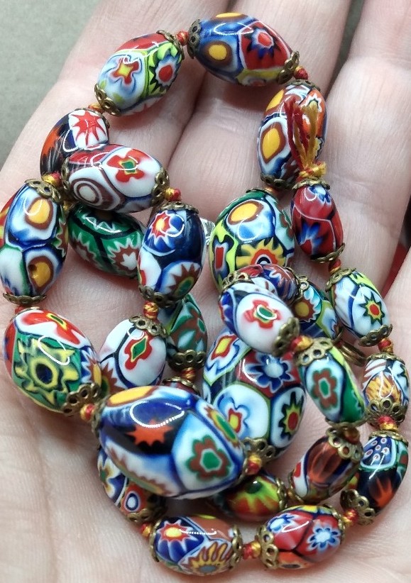 millefiori beads