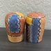 Tribal Giraffes Hand Painted Salt & Pepper Shakers