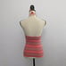 Pink blue stripped halter top