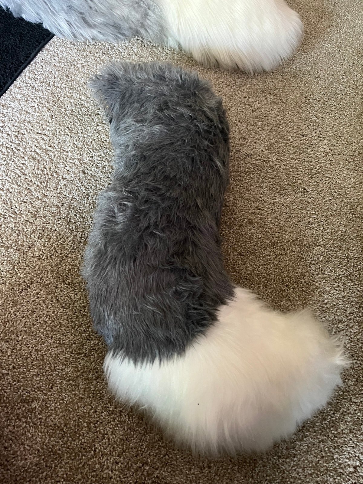 Grey Fox Fursuit Tail