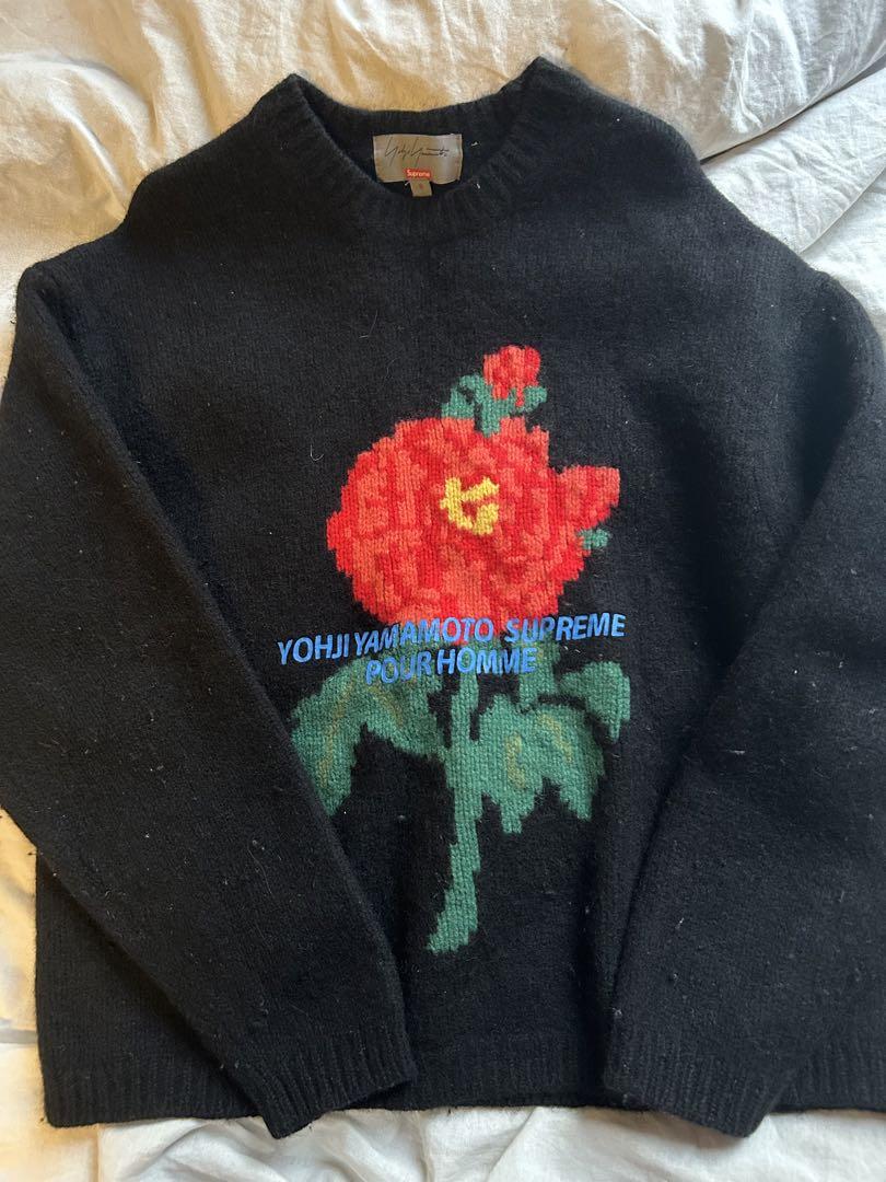 YOHJI YAMAMOTO SUPREME floral knit S