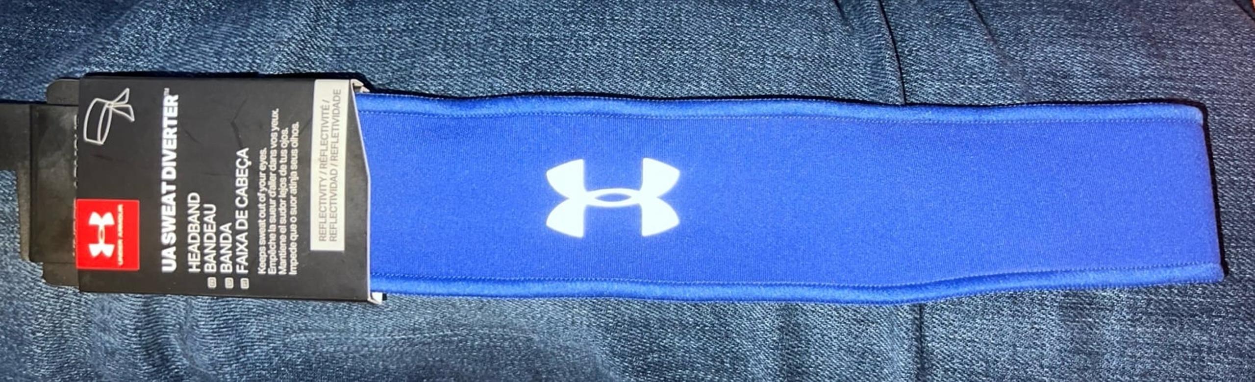 Under Armour Sweat Diverter Sports Headband Royal Blue NWT
