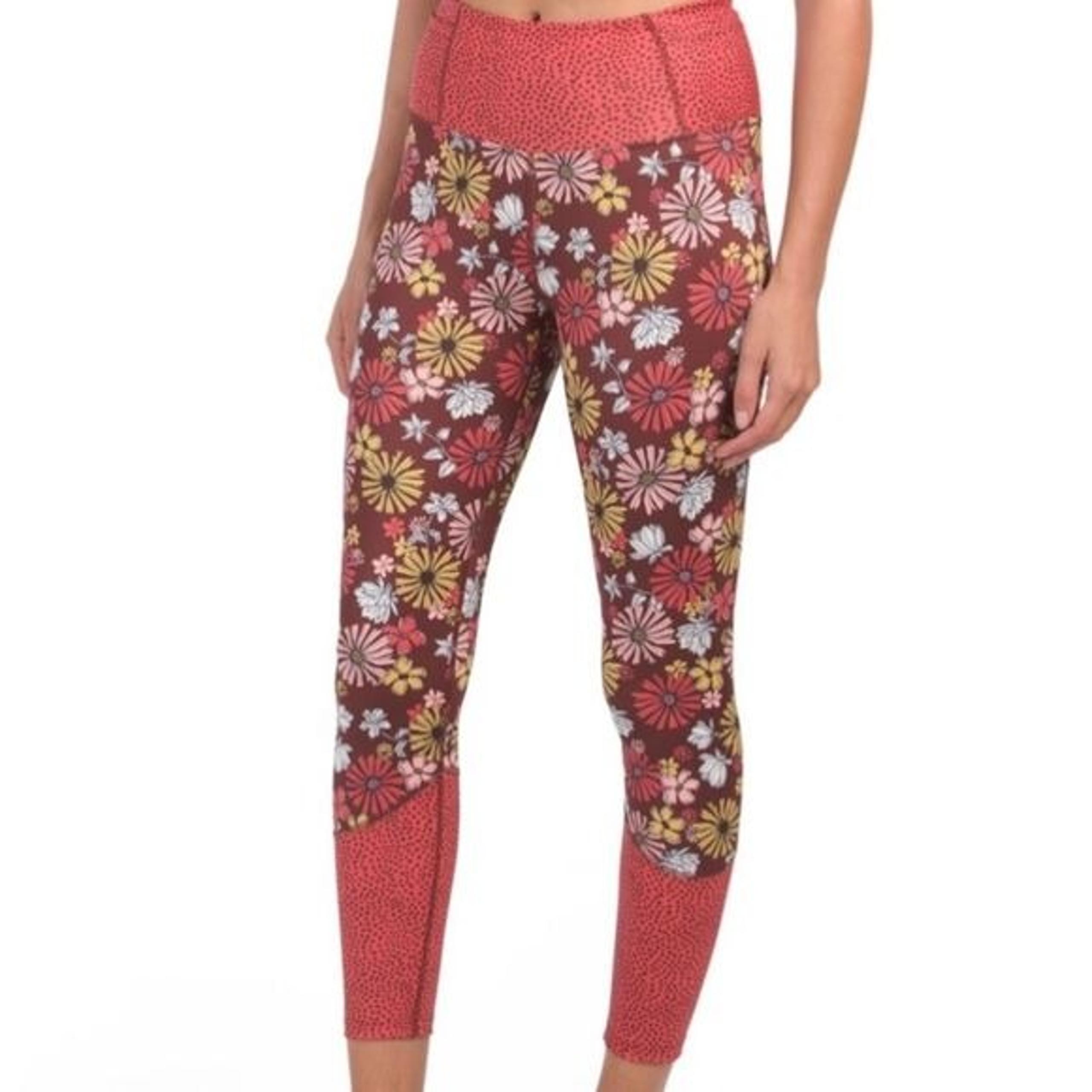 Women's Play Stash Floral Waist Pocket Leggings, Size Large - Nanette Lepore