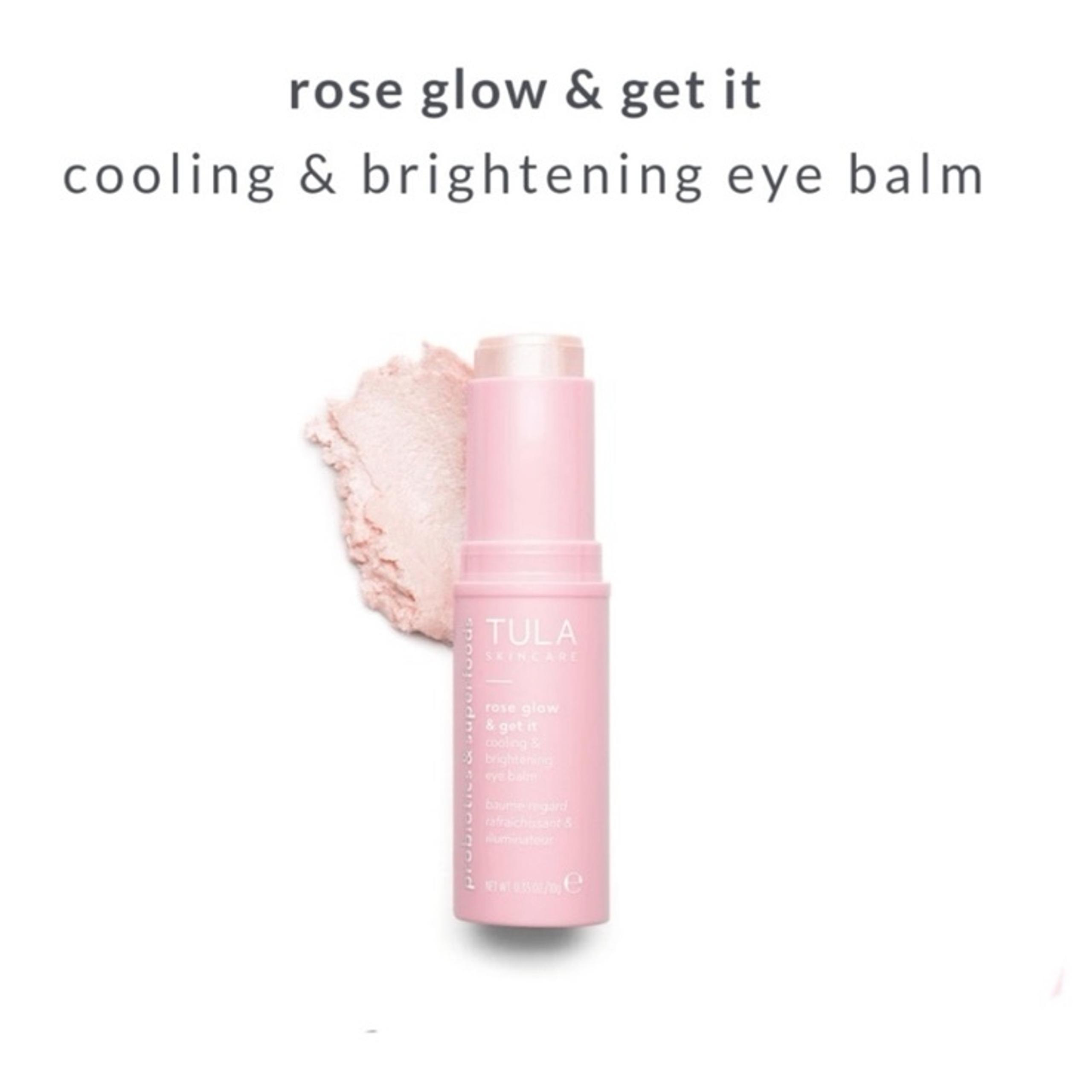 NEW Tula Rose Glow & Get It Cool Bright Eye Balm Full Size
