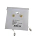 SAVVY CIE JEWELS Freshwater Pearl Linear Drop Earrings 18K Gold Plated NEW