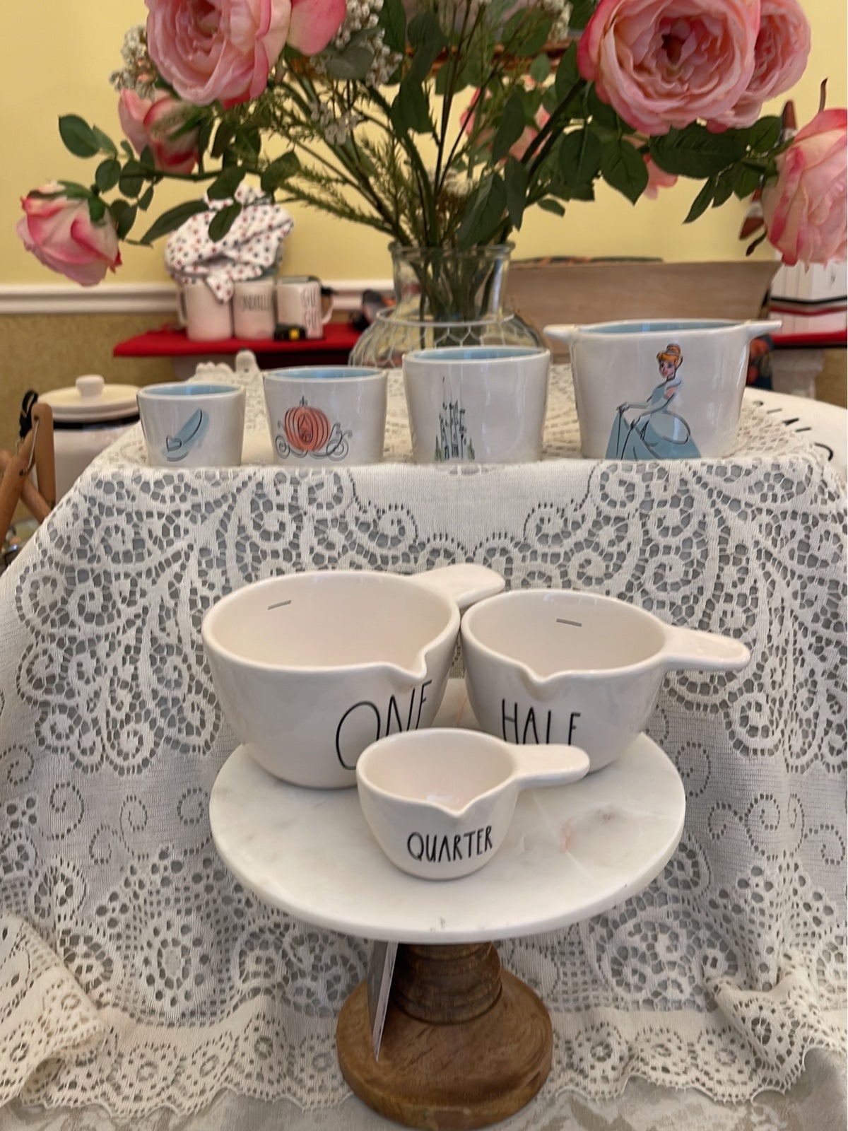 Rae Dunn Cindrella Measuring Cups & White Measuring Cups