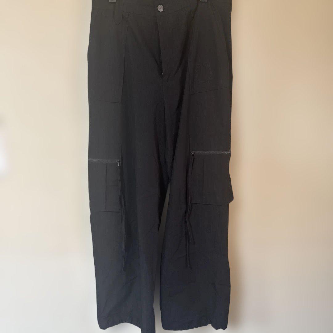 Matinkim Stripe Texture Cargo Pants