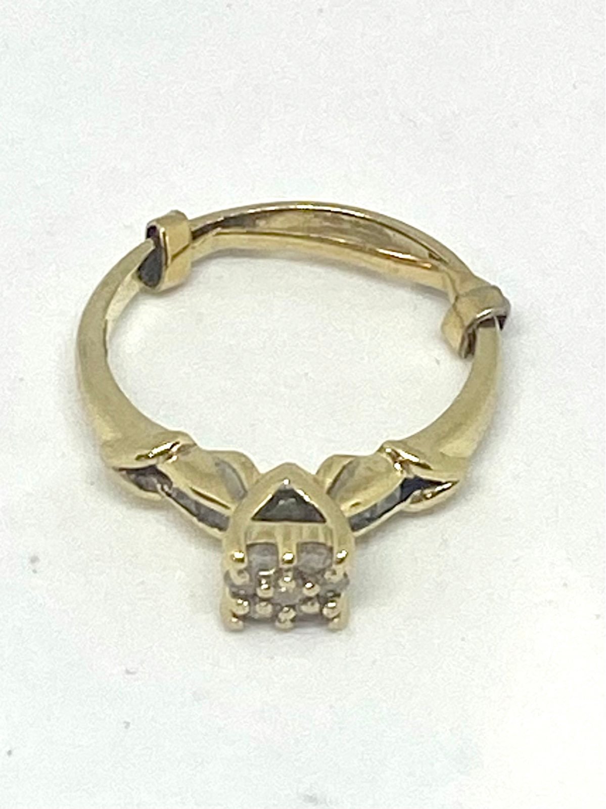 Diamonds 1/2 ct gold ring 10k solid gold