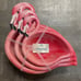 Tommy Bahama Pink Flamingo 3 Nesting Serving Bowl Set, New! 100% Melamine