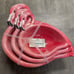 Tommy Bahama Pink Flamingo 3 Nesting Serving Bowl Set, New! 100% Melamine