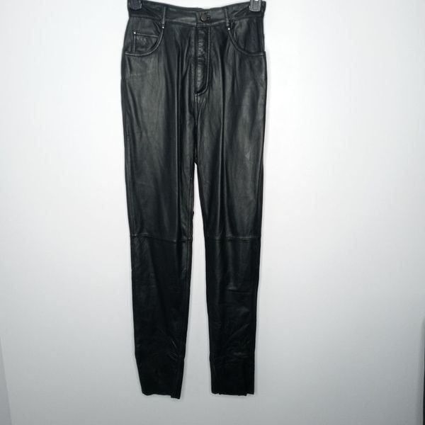 Wilsons leather black leather pants size 10