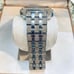 Bulova Crystal Collection Black Dial Silver Steel Strap Watch for Men