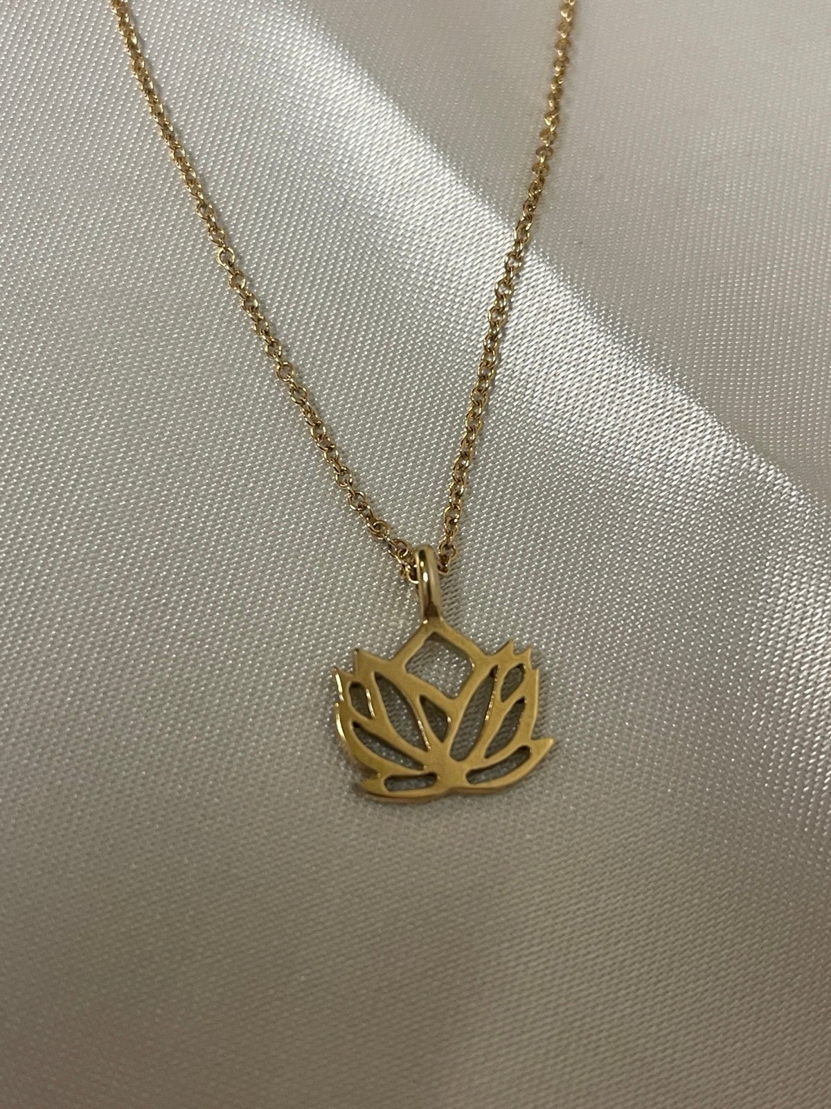 Gold plated Lotus Necklace