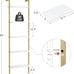 (2) Bookcases 5-Tier Bookshelf Ladder Shelf Narrow Set of 2 Wall Mounted Display