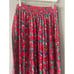 Vintage 80s Susan Freis Dress Floral Stripe Shoulder Pad Pleated Skirt Outfit