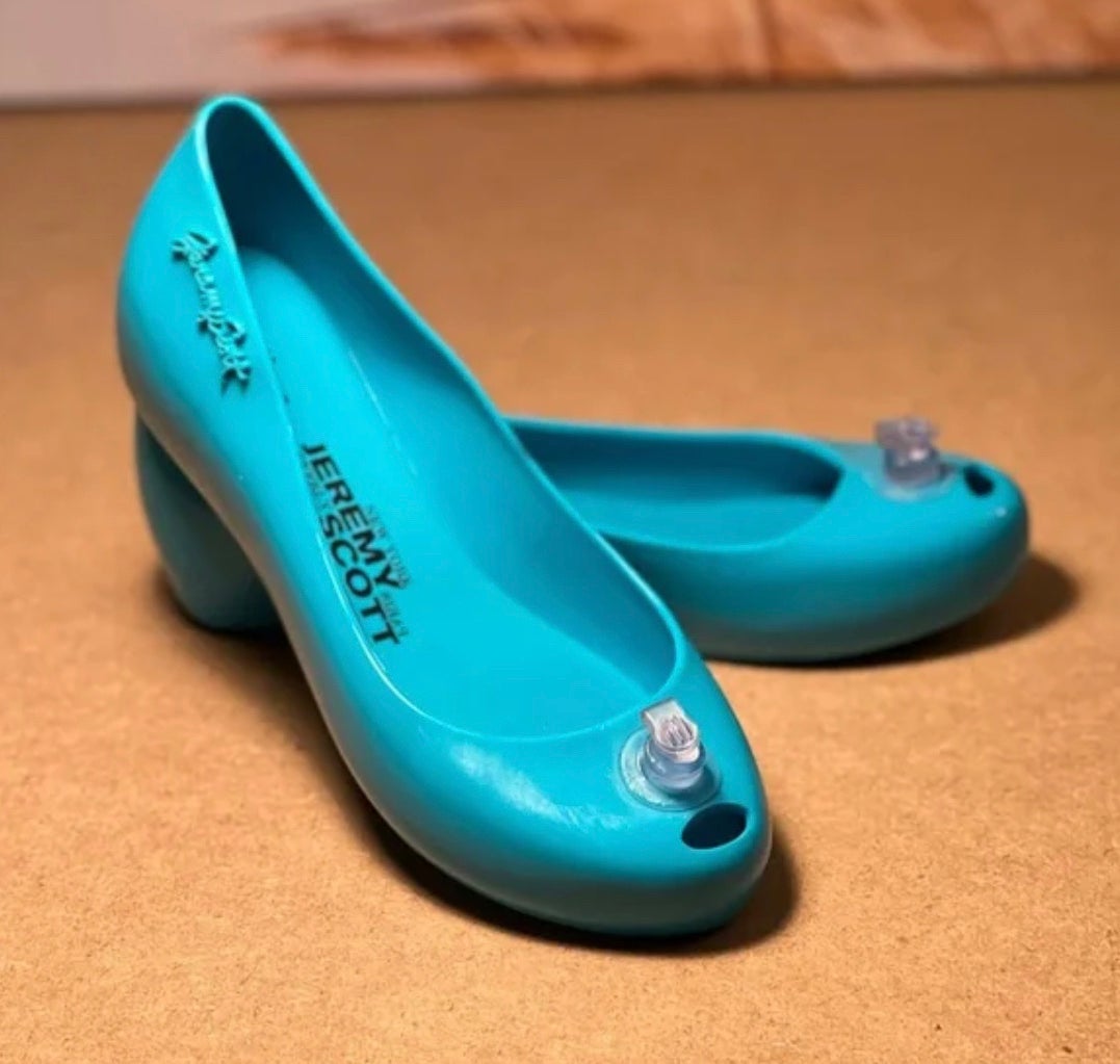 Melissa + Jeremy Scott Ultra Girl Edition Blue Flats US 8