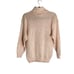 NWT Grandmacore Cottagecore Vintage Pink Embroidered Ribbon Knit Sweater-sz Medi