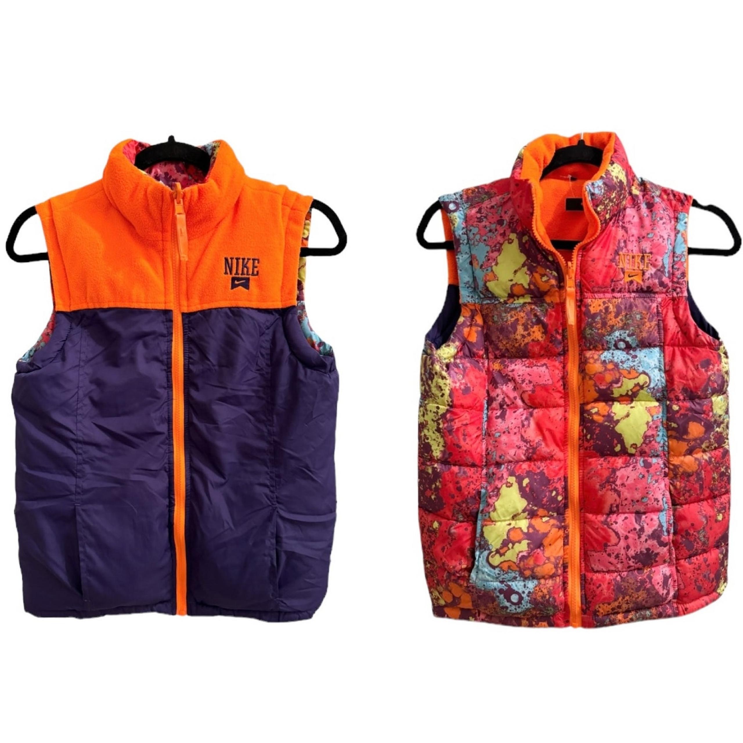 Nike Reversible Kids Vest Large Orange Purple Colorful NWT Sporty Athleisure