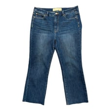 Soft Surroundings | Women’s High Rise Cropped Raw Hem Jeans 12P