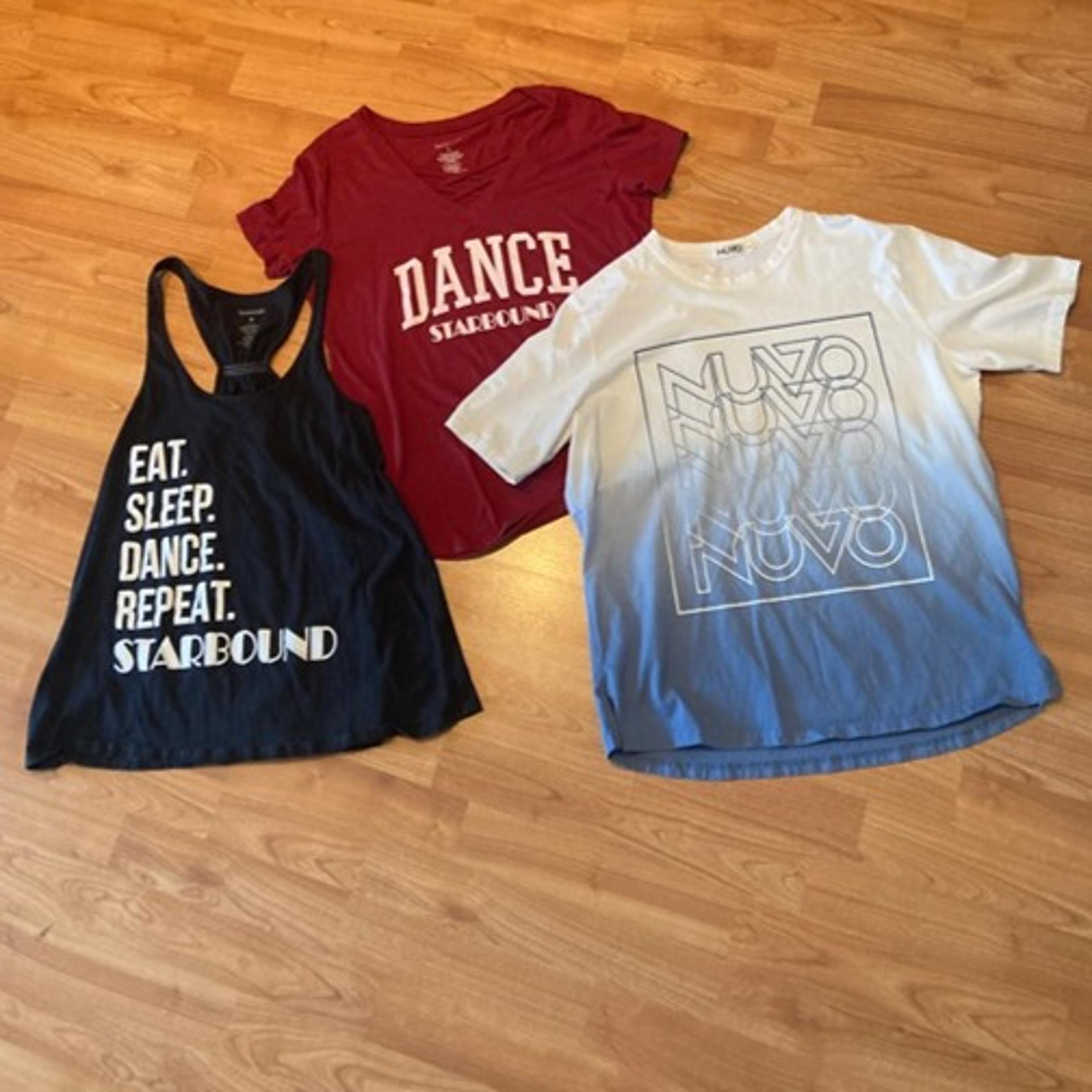 Lot of 3 Starbound/Nuvo Dance Competition Shirts - Size M/L