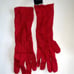 New Tommy Hilfiger vintage fall 08 Cashmere gloves OS red