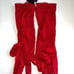 New Tommy Hilfiger vintage fall 08 Cashmere gloves OS red