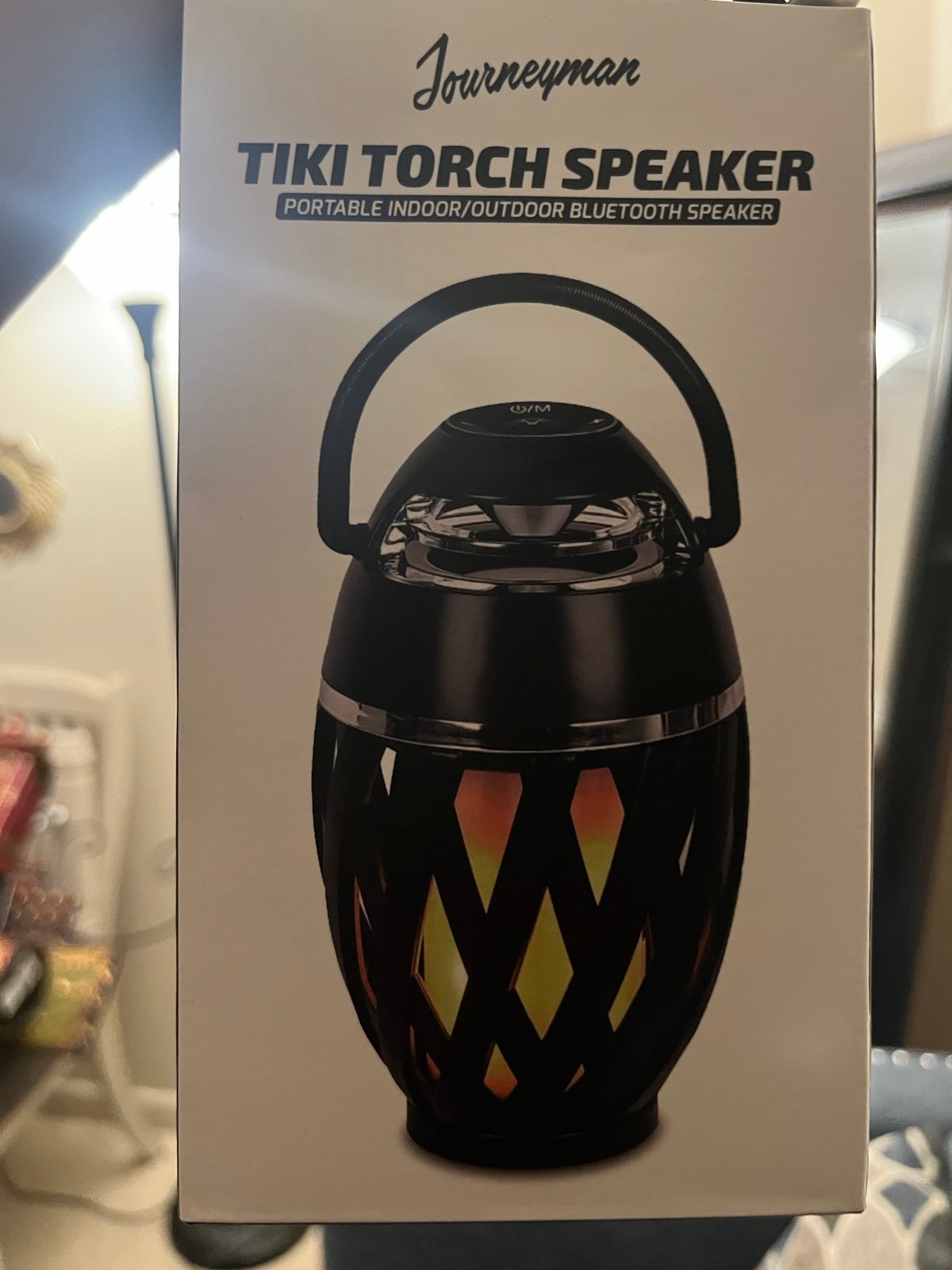 Tiki torch speaker