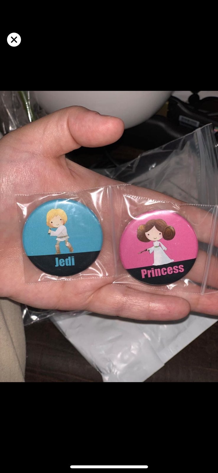 Star Wars Jedi And Princess Pins