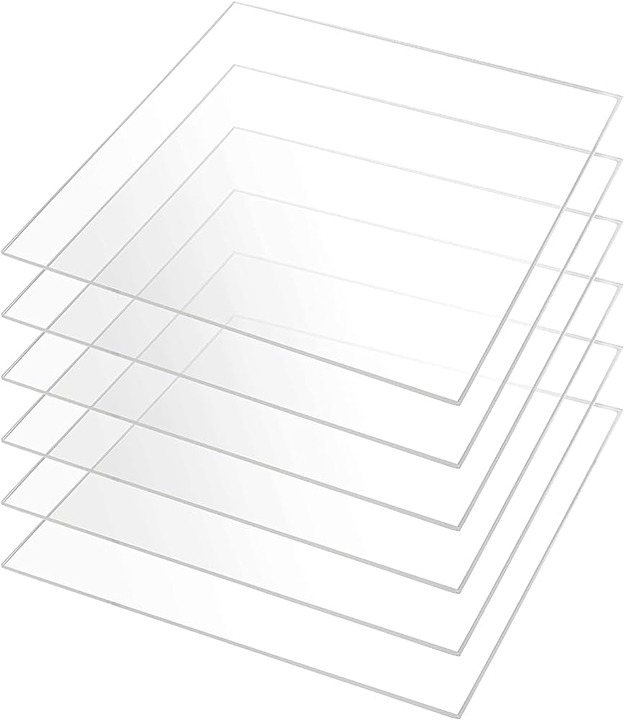 5 piece crafting material Acrylic Plexiglass Plastic Sheet 23 x16\