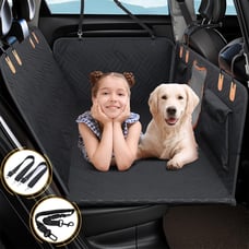 Dog Car Seat Cover Back Seat Extender Waterproof Heavy Duty Scratch SUV 330lb