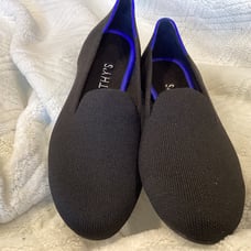 Rothy's The Loafer Black Textile Flats Classic Chic Shoes Women’s US 9.5 EU 40.5