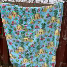 Hawaiian Print Twin Size Comforter