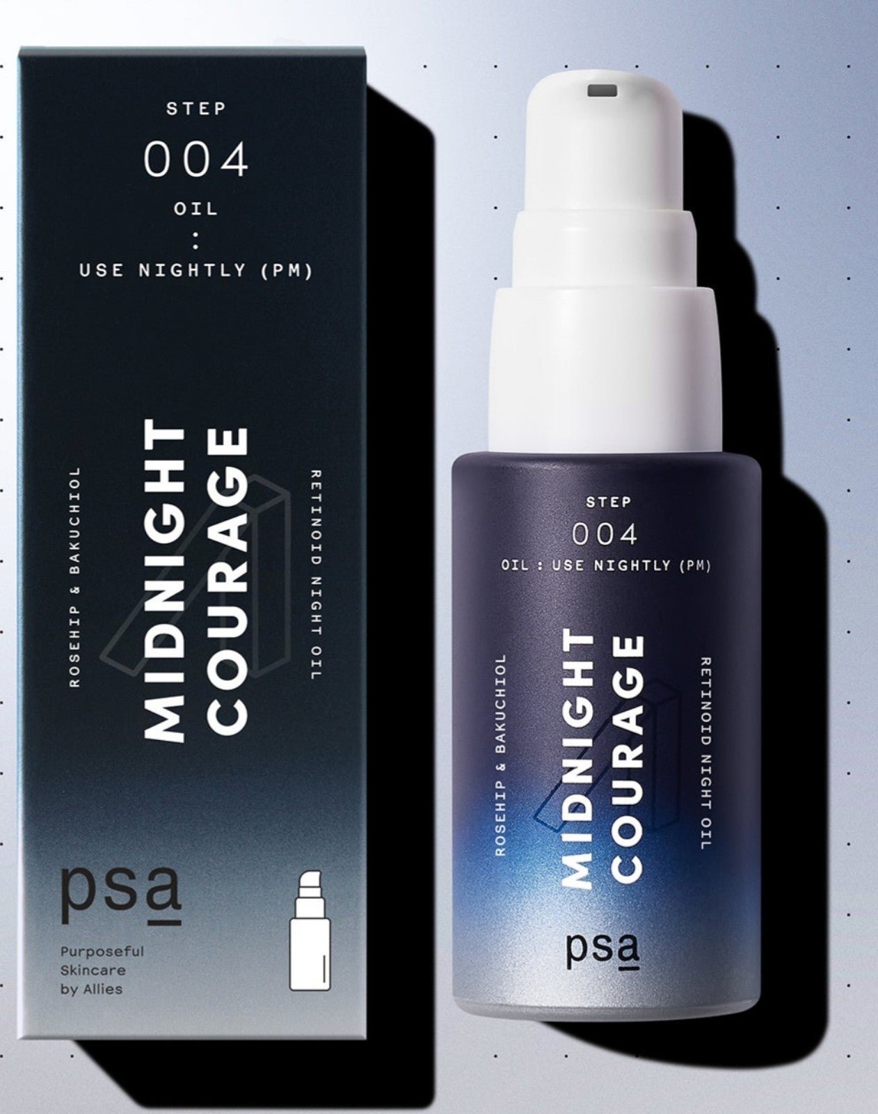 Lot of 3 - PSA MIDNIGHT COURAGE Rosehip & Bakuchiol Retinol Night Oil (0.5 OZ)