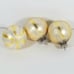 Vtg West Germany DBGM Indent Mercury Glass Ball Ornaments Lot Ivory Gold Glitter