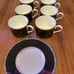 Mikasa Bone China elegant scroll black dishes 11 pc